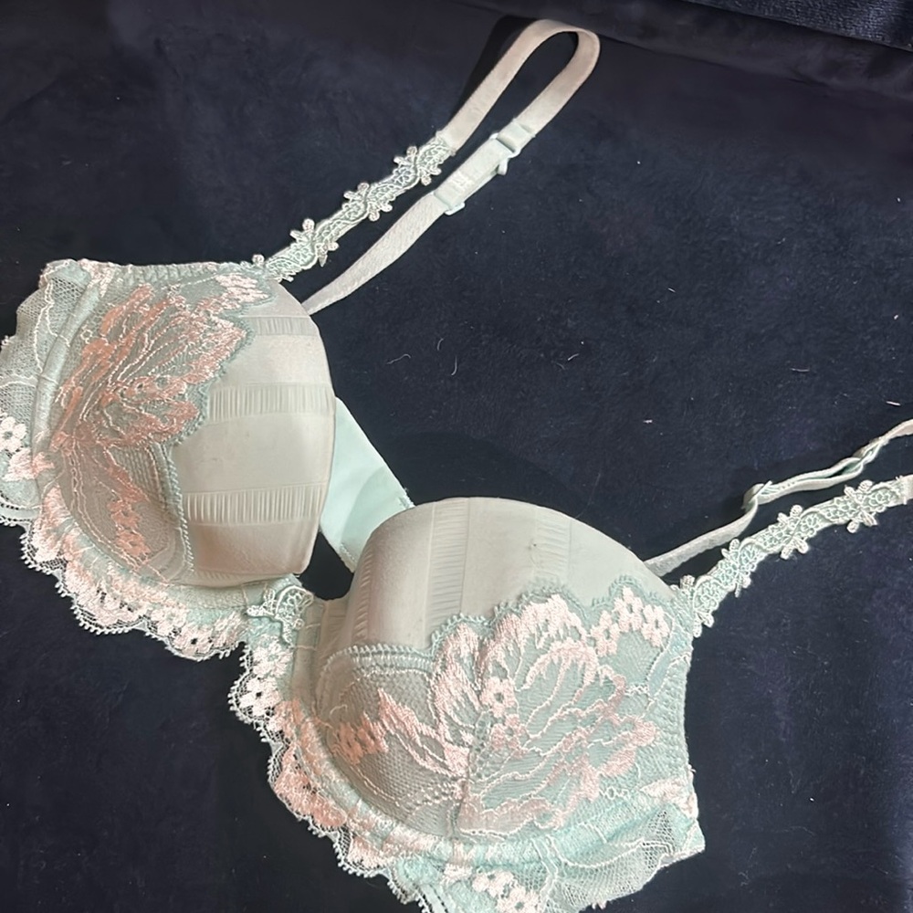 Simone Perele Mint Lace Bra Size 30D